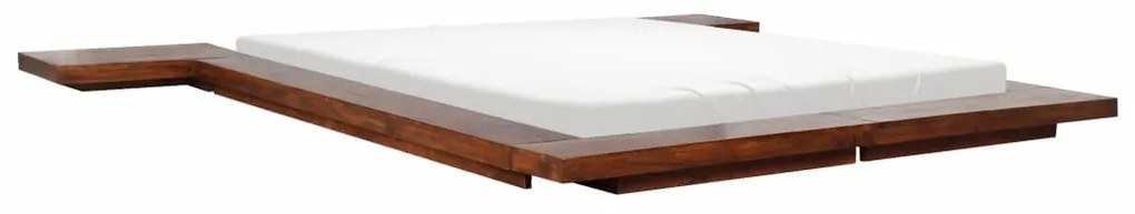 vidaXL Futonová posteľ japonský štýl masívne drevo a sheesham 1,4x2m