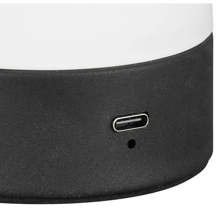 Matne biela LED stolová lampa so skleneným tienidlom (výška 18 cm) Dooley – Trio