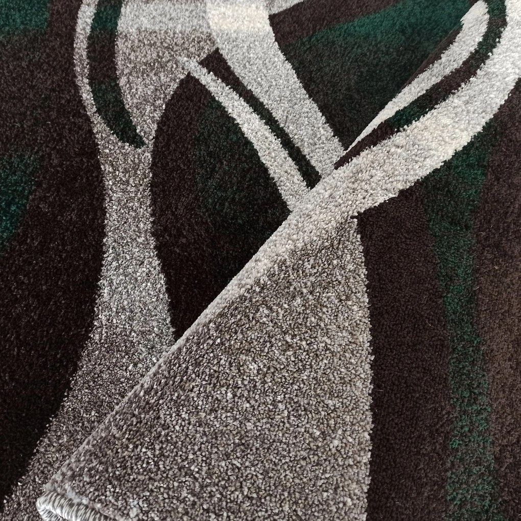 DY OTTO 01 Šedo-zelený koberec Rozmer: 160x220 cm