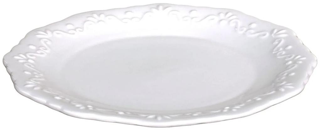 Porcelánový dezertný tanierik s čipkou Provence lace - Ø 19cm
