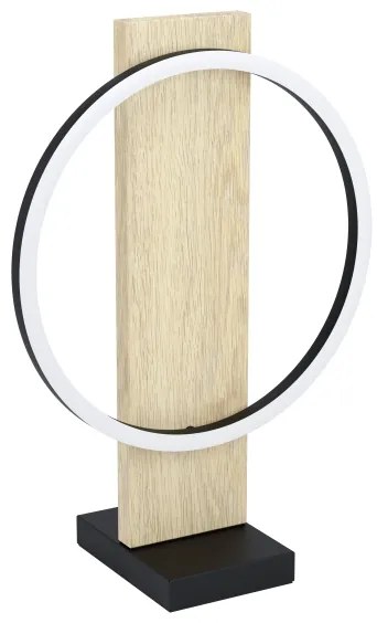 Eglo 901718 - LED Stolná lampa BOYAL LED/12W/230V 3000K béžová/čierna
