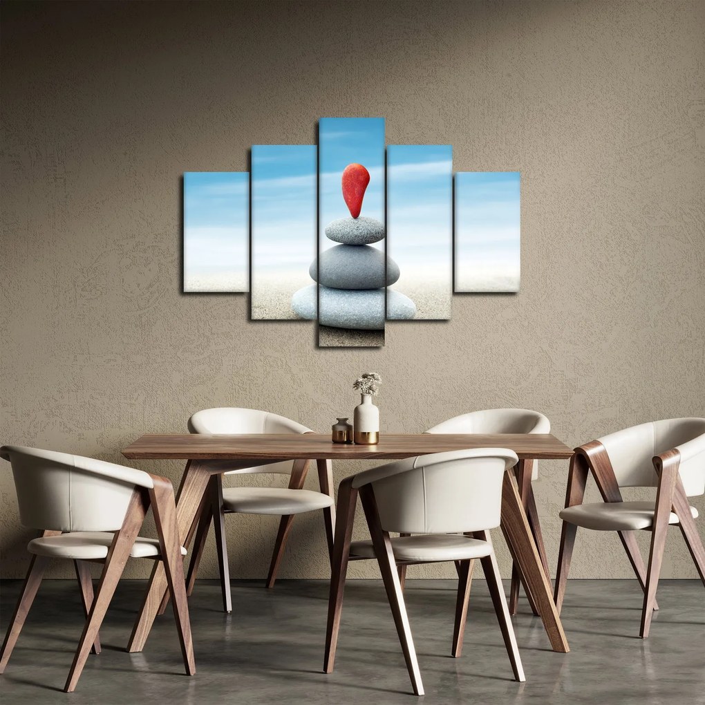 Obraz - Rovnováha s kameňmi (150x105 cm)