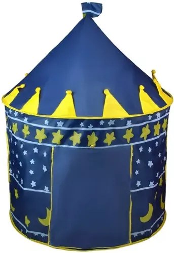 KRUZZEL Detský stan v tvare paláca - Kruzzel - modrý