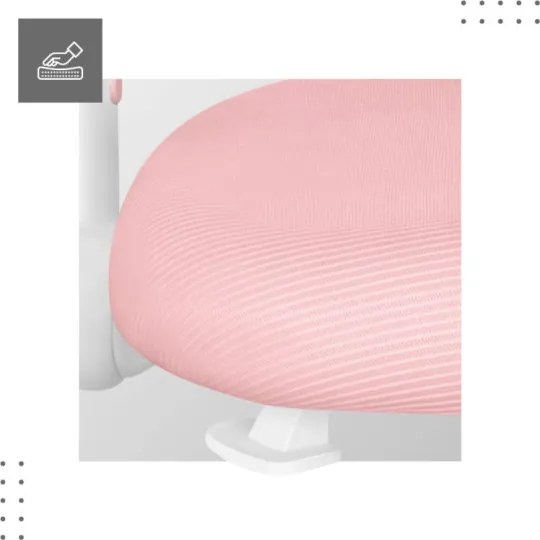 Detská otočná stolička Mark Adler Junior 5.0 Pink