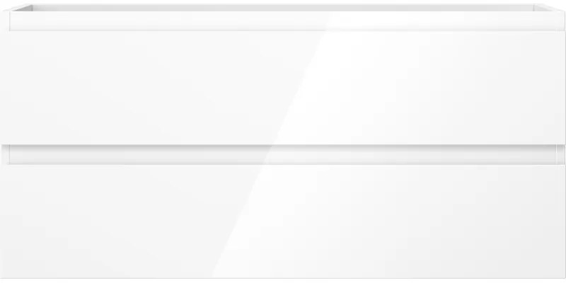 Mexen Orio, kúpeľňová skrinka 100 cm, 2 zásuvky, biela lesklá, 91A10-10047-2-BFF00