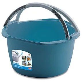 Plastový oválny lavór SOLE s úchytmi, 16 l