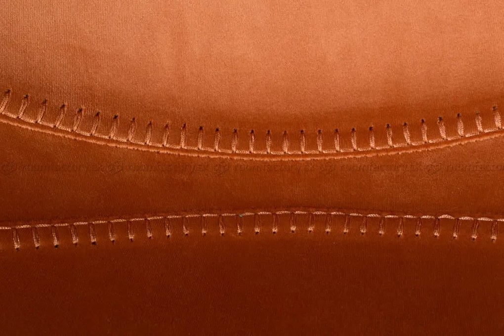 Dutchbone Franky Velvet barová a pultová stolička - Oranžová, Barová
