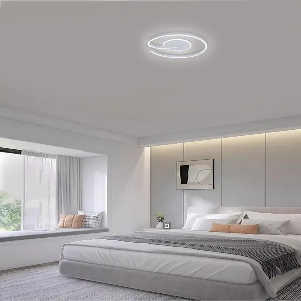 Brilagi -LED Stmievateľné stropné svietidlo SPIRAL LED/56W/230V 3000/4000/6000K + s diaľkovým ovládaním