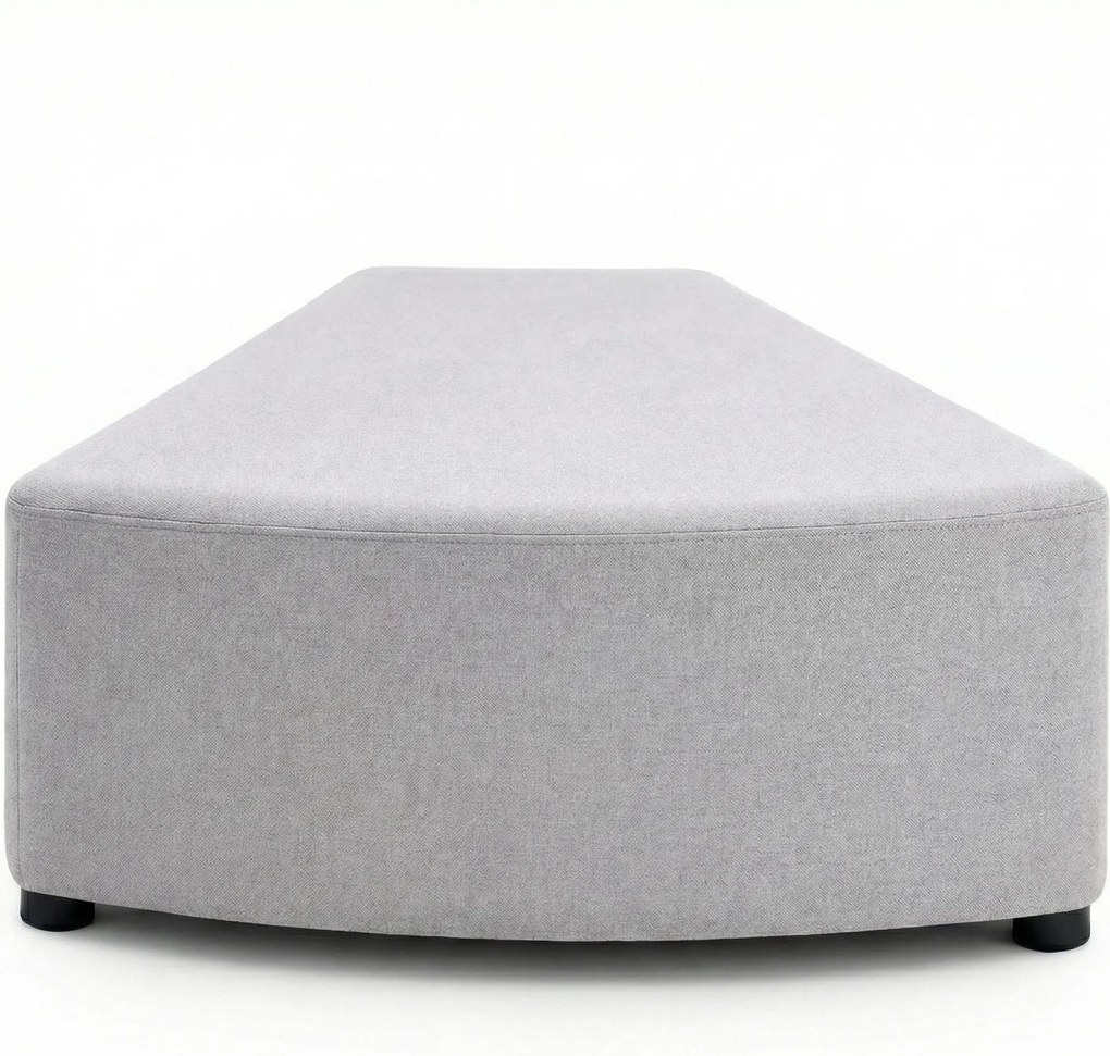 Sedačka LEA, trojuholník, svetlo sivá