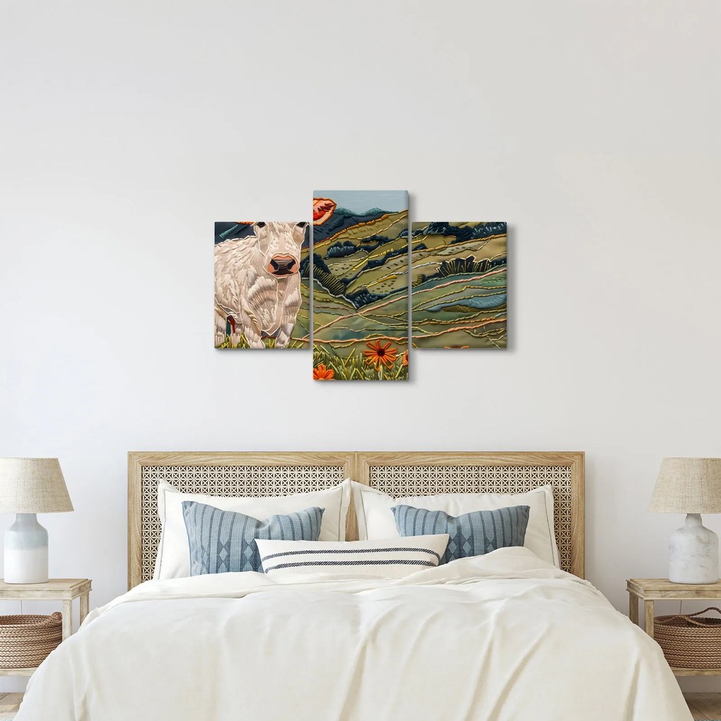 Obraz - Imitácia pleteného motívu (90x60 cm)