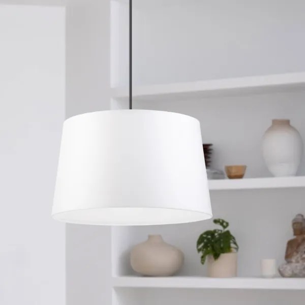 Luster na lanku AIDA 1xE27/60W/230V pr. 35 cm dub/orech/biela