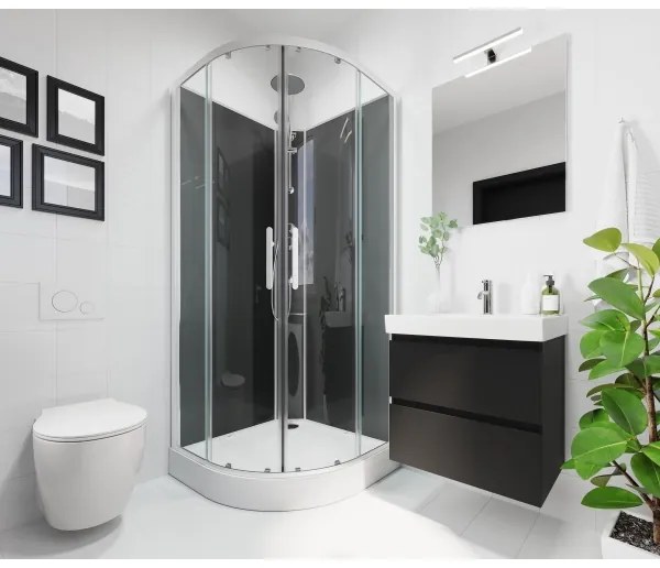 BATH DELUXE 01-080-01-58-00 - Kúpeľňové zrkadlo NORDBORG 80x75 cm