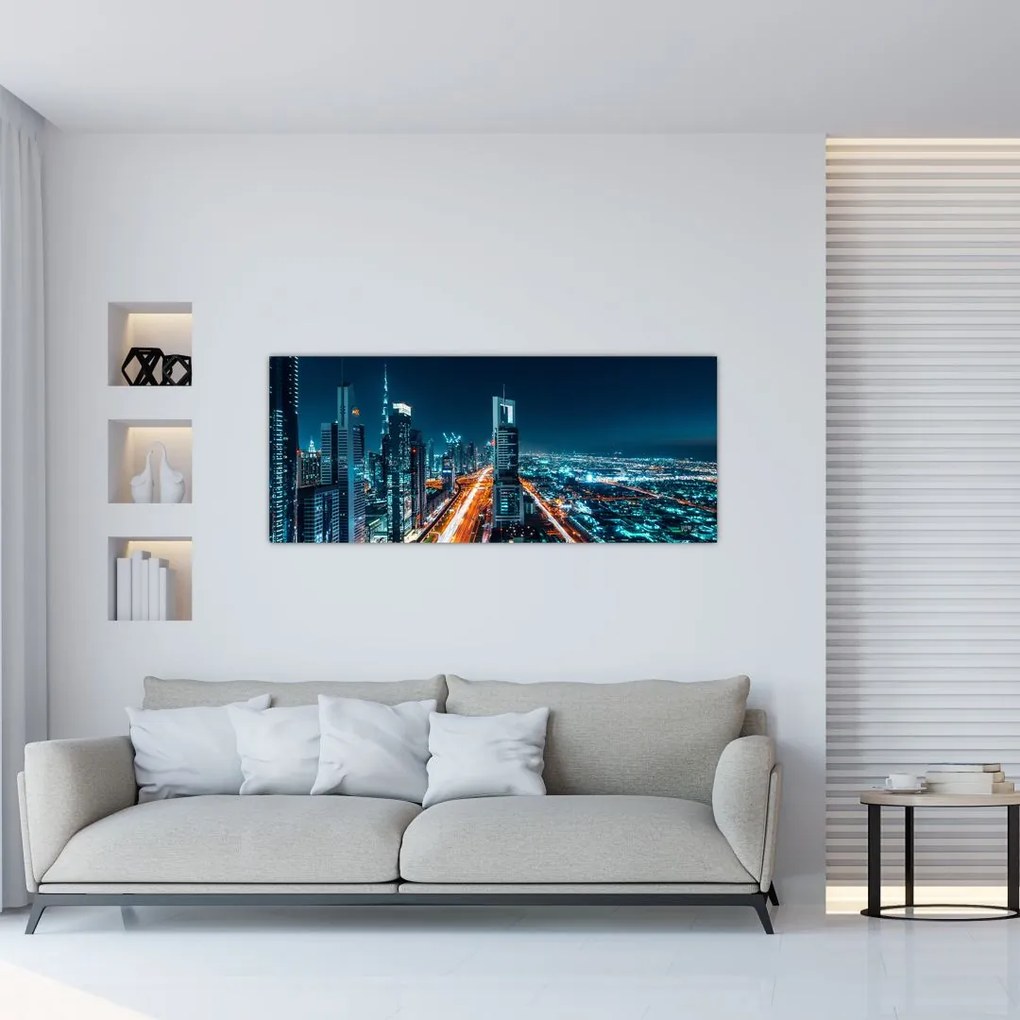 Obraz - Dubajská noc (120x50 cm)