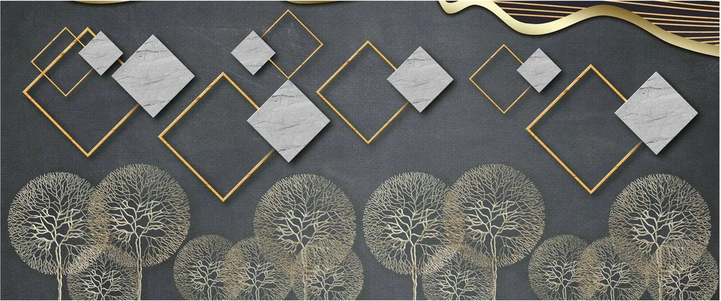 Obraz abstrakcie (120x50 cm)