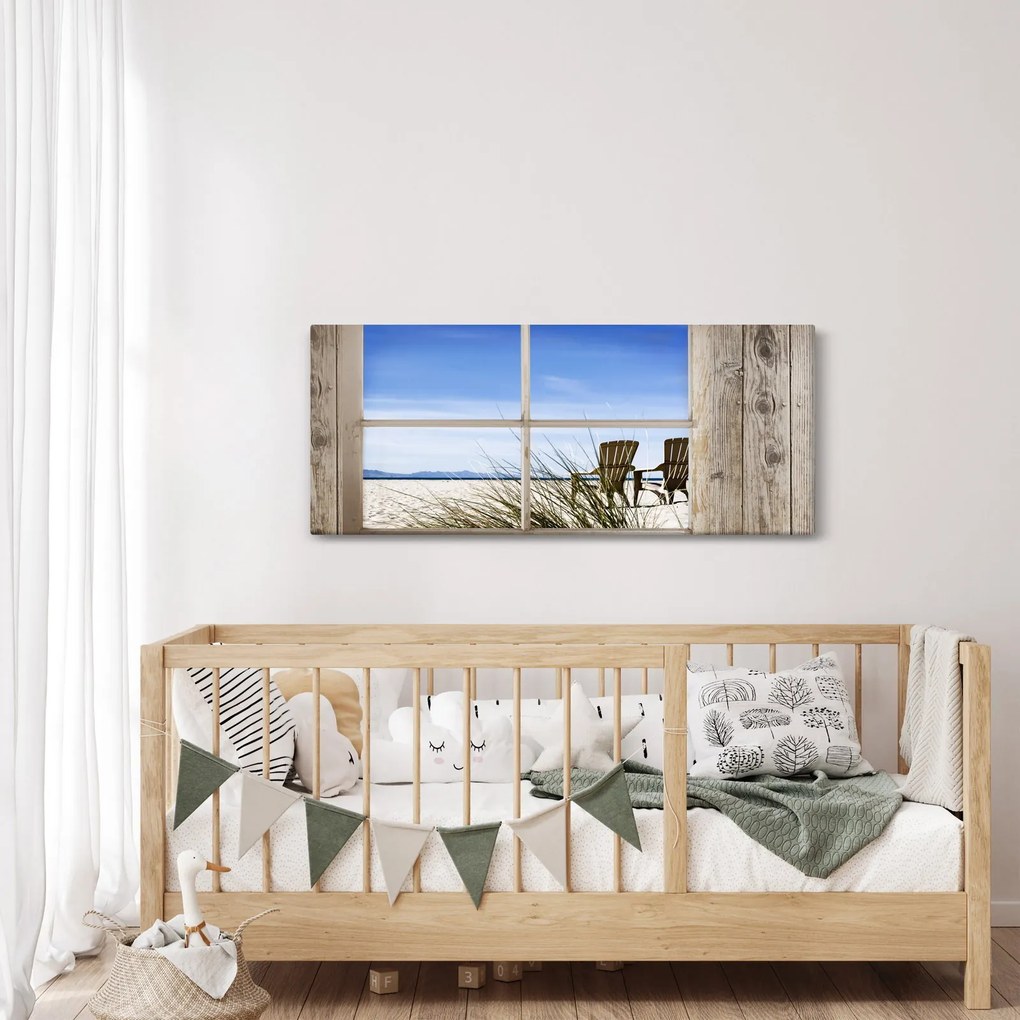 Obraz - Výhľad oknom (120x50 cm)