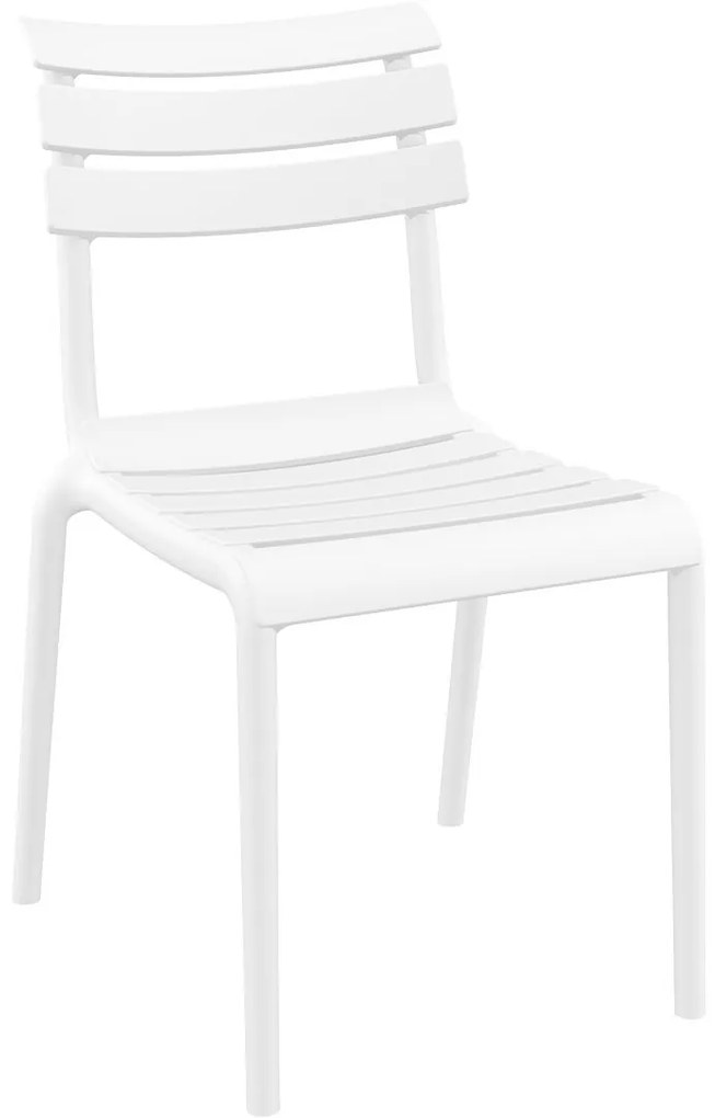 HELEN záhradná stolička bez podrúčok white