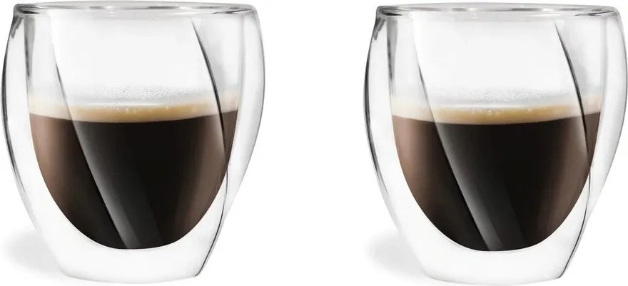 Dvojstenné hrnčeky na cappuccino v súprave 2 ks 250 ml Cristallo – Vialli Design