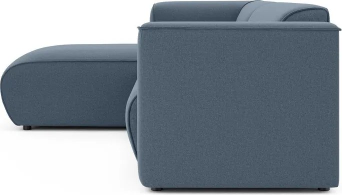 Modrá rohová pohovka (ľavý roh/s leňoškou) Merid – Ropez