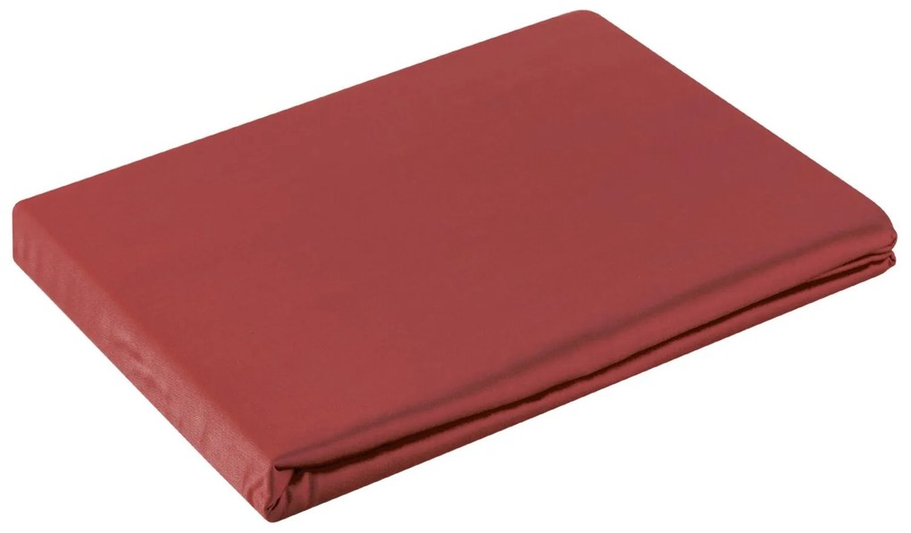 SATÉNOVÉ PRESTIERADLO DINA 180X200 CM, VÝŠKA 30 CM ČERVENÉ