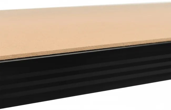 Regál 205x120x45 cm čierny