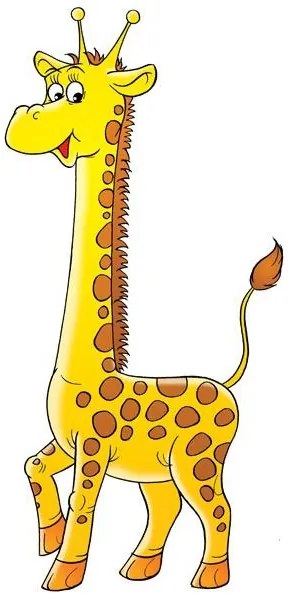 Samolepka na stenu Žirafka