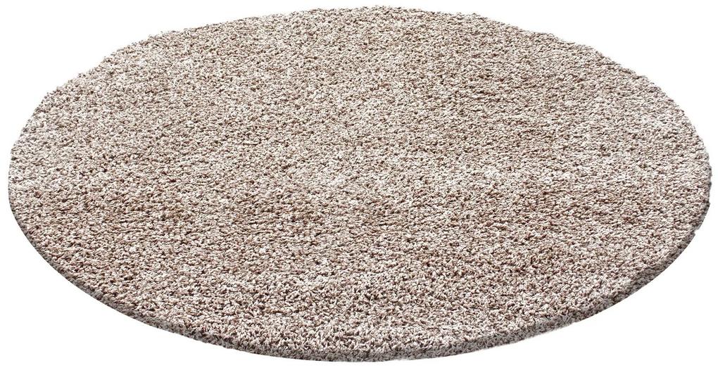 Ayyildiz Kusový koberec DREAM 4000, Okrúhly, Béžová Rozmer koberca: 120 cm KRUH