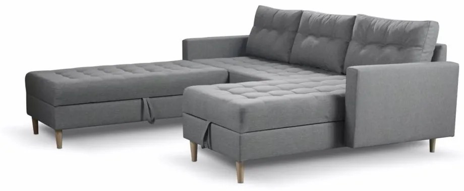 Furniture Sobczak Rohová sedacia súprava Pires s taburetom