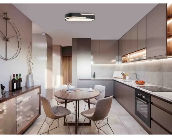 Argon 0904 - Stropné svietidlo TONI 2xE27/15W/230V čierna/zlatá