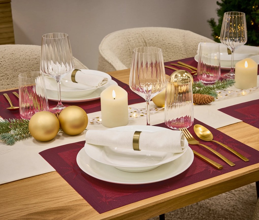 Prestieranie, 4 ks, červené