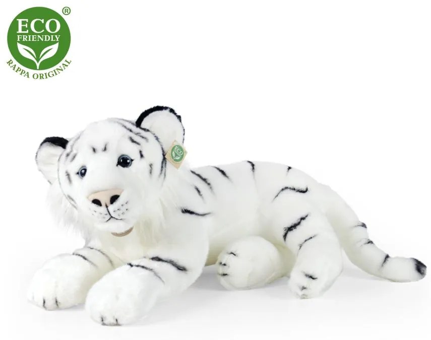 Plyšový tiger biely 60 cm ECO-FRIENDLY