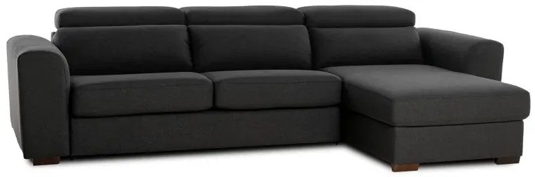 Rohová sedacia súpravana každodenné spanie FELYNE br. FELYNE s rozkladom, 140, tm. šedá (penelope 25)