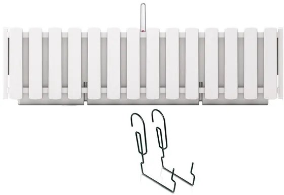 Hrantík s kov. držiakom BOARDEE FENCYCASE W biely 58cm
