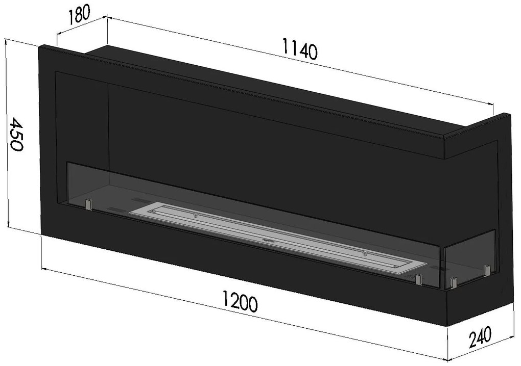 SIMPLE FIRE CORNER 1200 R