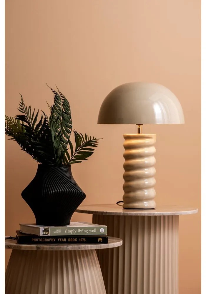 Sivá stolová lampa (výška 45 cm) Gracio – Leitmotiv