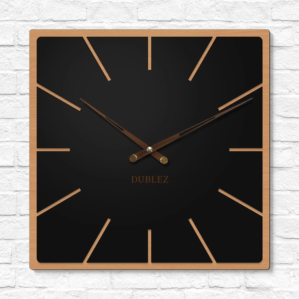 DUBLEZ | Dizajnové hodiny z dreva - Noir