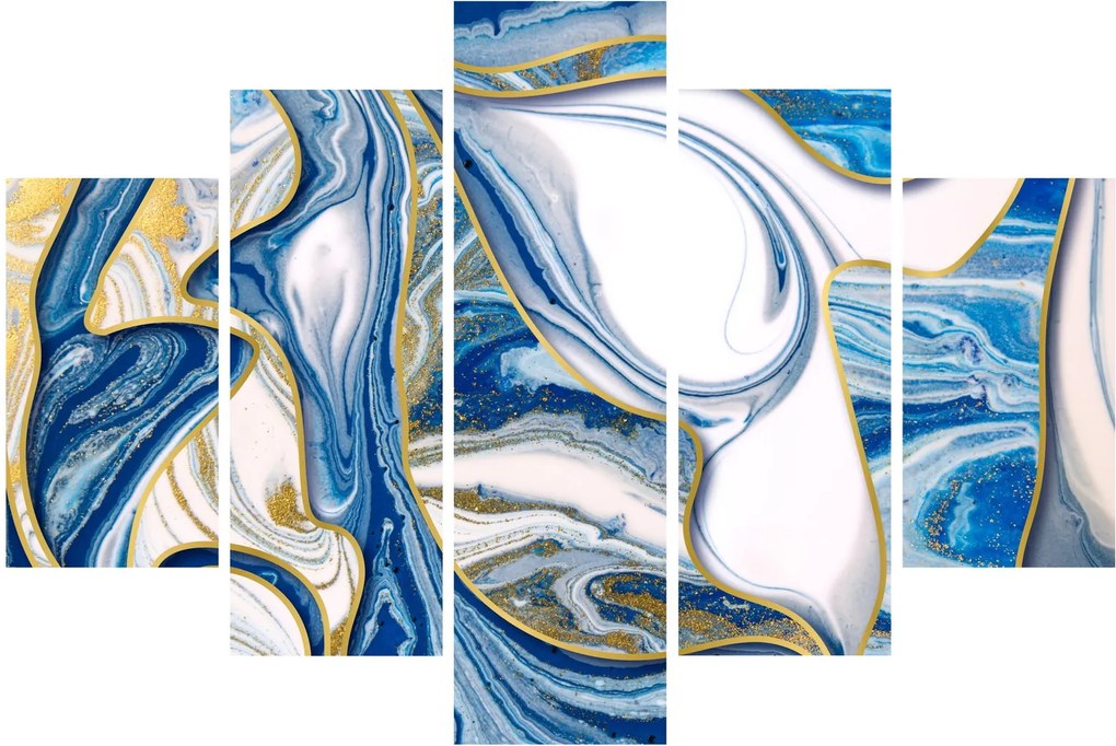 Obraz - Vlny z mramoru (150x105 cm)