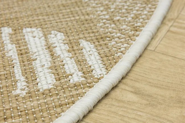 Obojstranný koberec BRUSSELS 206131/10820 béžový / krémový kruh