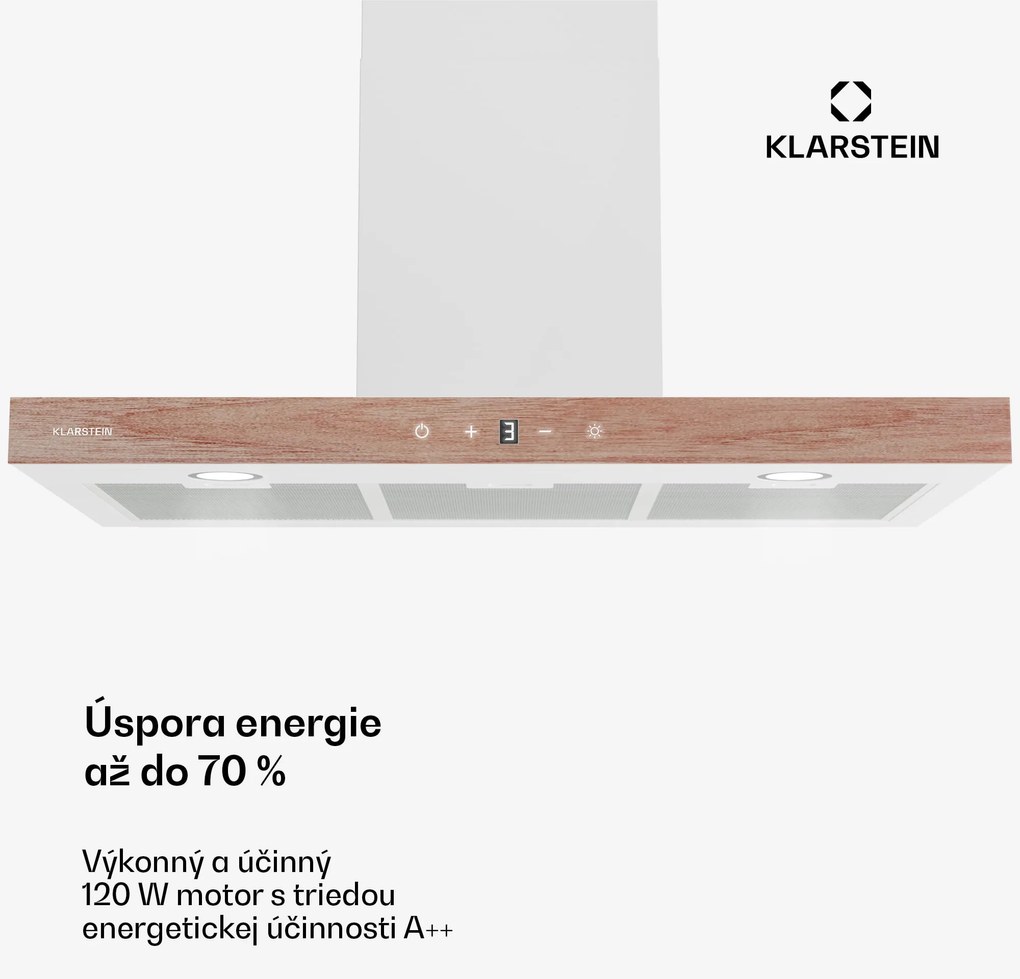 Klarstein ZenFusion T digestor, 881,6 m³/h, A++, 210 W DC, 47 dB, odsávanie/recirkulácia
