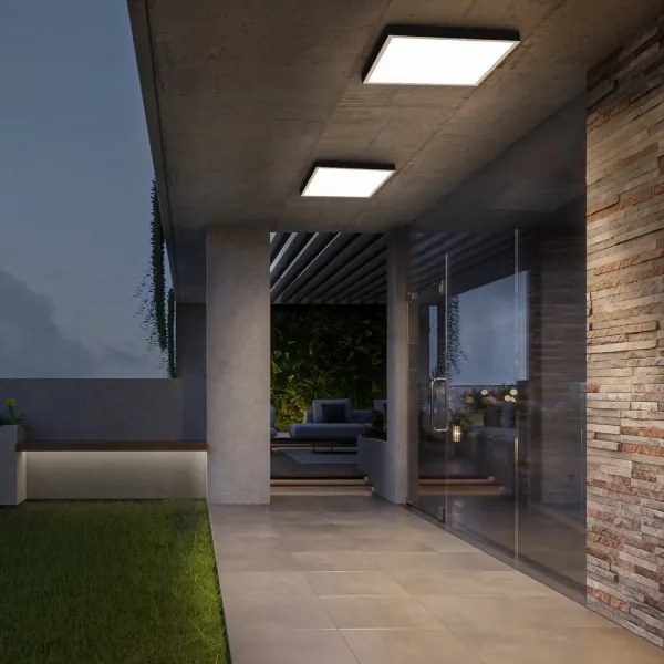 Brilagi -LED Kúpeľňové stropné svietidlo FRAME LED/50W/230V 60x60 cm IP44 béžová