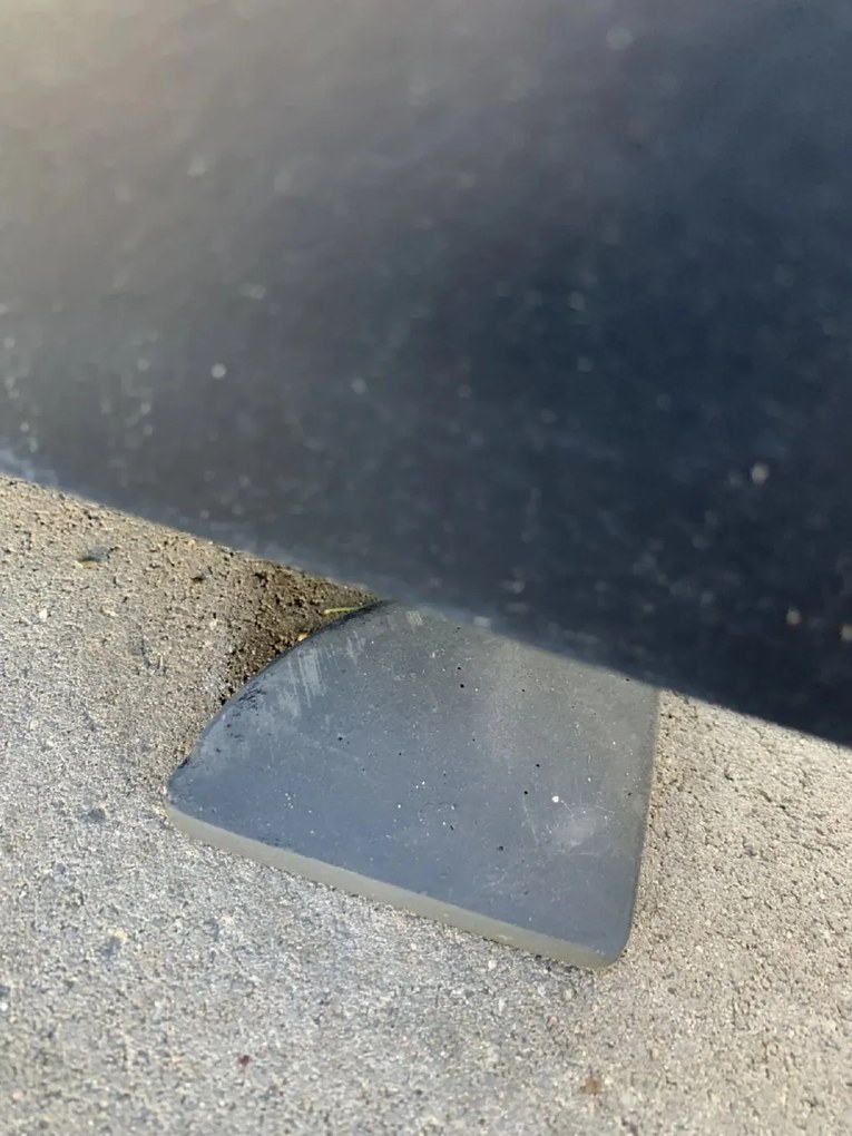 Podložky pod kvetináč PUT, umelý kamen, 7 x 7 cm, 4-set, sivá