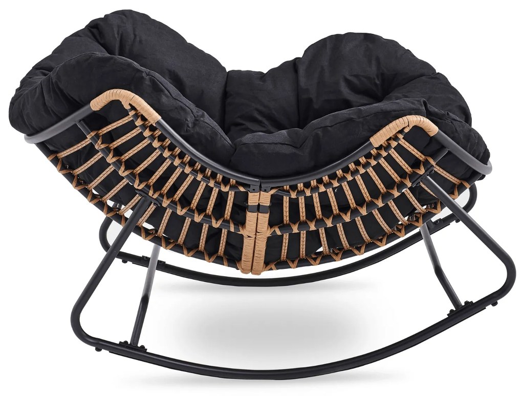 PROXIMA.store - Dizajnové hojdacie záhradné kreslo ELTON FARBA: sivá