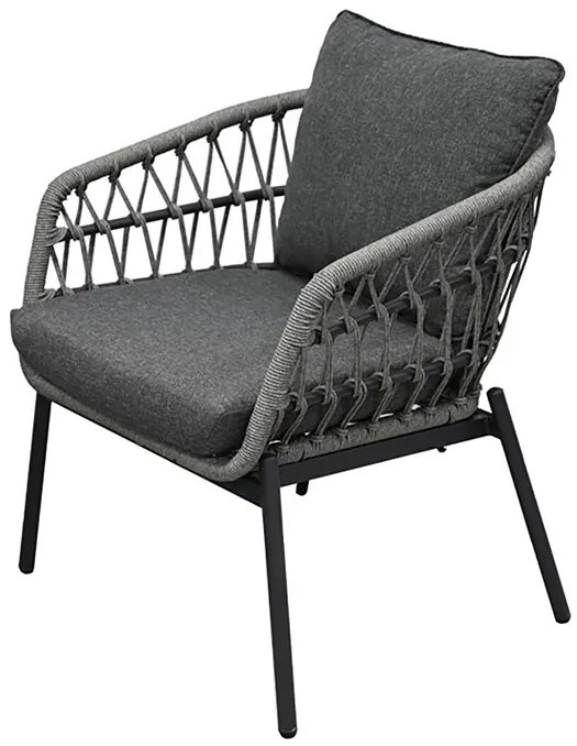 Autronic BONTEC Záhradná sedacia súprava, kov, polyratan, sivá, AZ-L1880 GREY Farba: Šedá