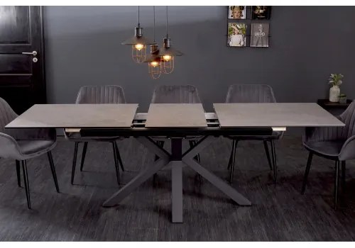 Rozkladací jedálenský stôl 41091 180/225x90cm Betón keramika - Komfort-nábytok