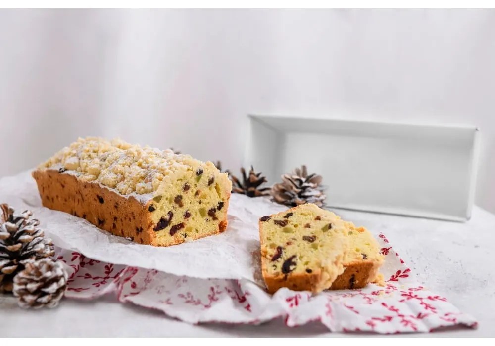 Oceľová forma na biskupský chlebíček Dr. Oetker White Christmas Baking, 35,5 x 12 cm