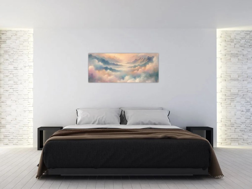 Obraz - Oblaky (120x50 cm)