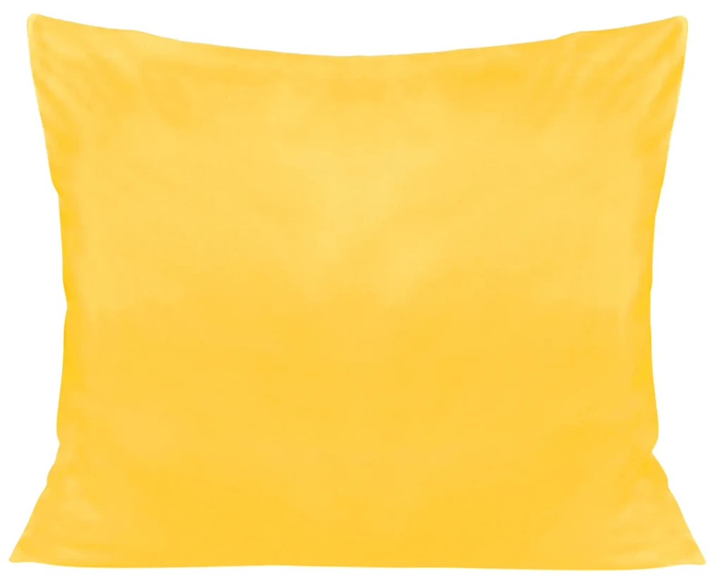 SATÉNOVÁ OBLIEČKA NA VANKÚŠ 50X80 CM ŽLTÁ