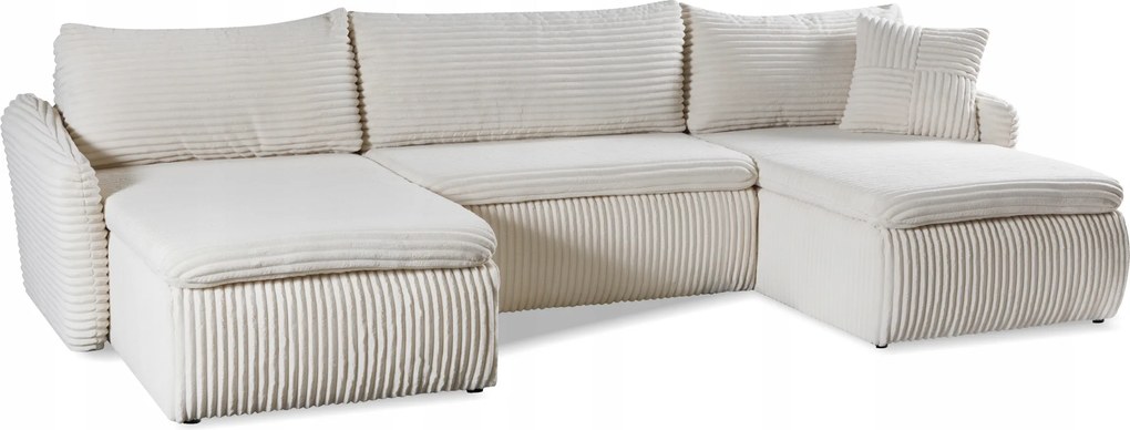 Rohová sedačka Bello Max s funkciou spánku a úložným priestorom 338 x 172 cm, veľká, veľkosť U