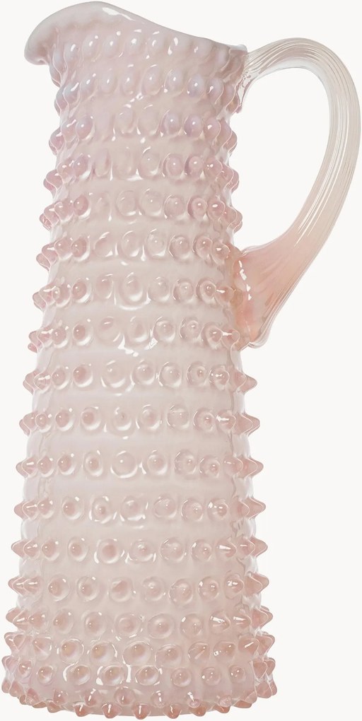 Ručne fúkaný džbán Opaline Eiffel Hobnail
