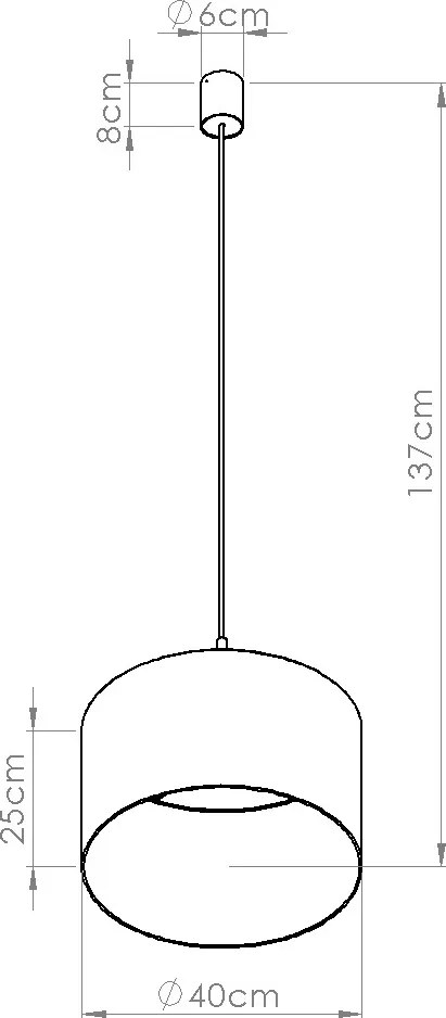 Závesné svietidlo Nevia, 1x modré textilné tienidlo, b