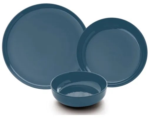 12-dielna jedálenská súprava, modrá, porcelán